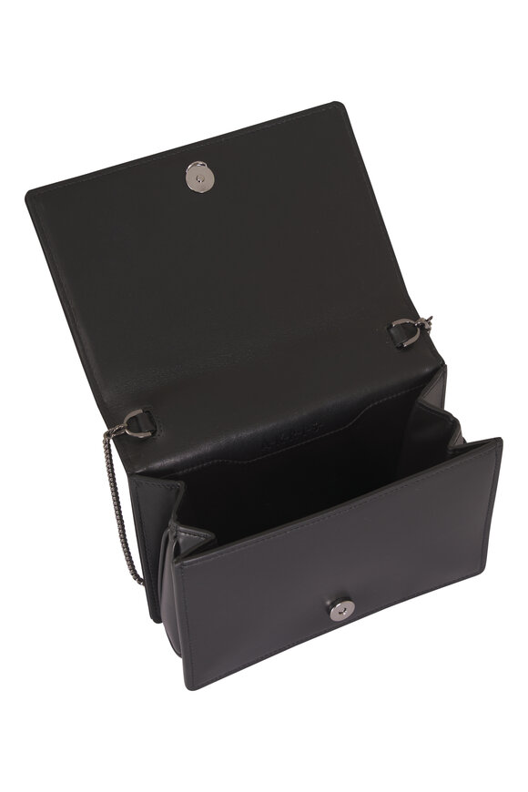 Akris Mini Alice Black Satin Top Handle Bag - view 4