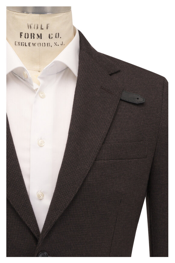 Brioni Brown & Black Cashmere Jersey 