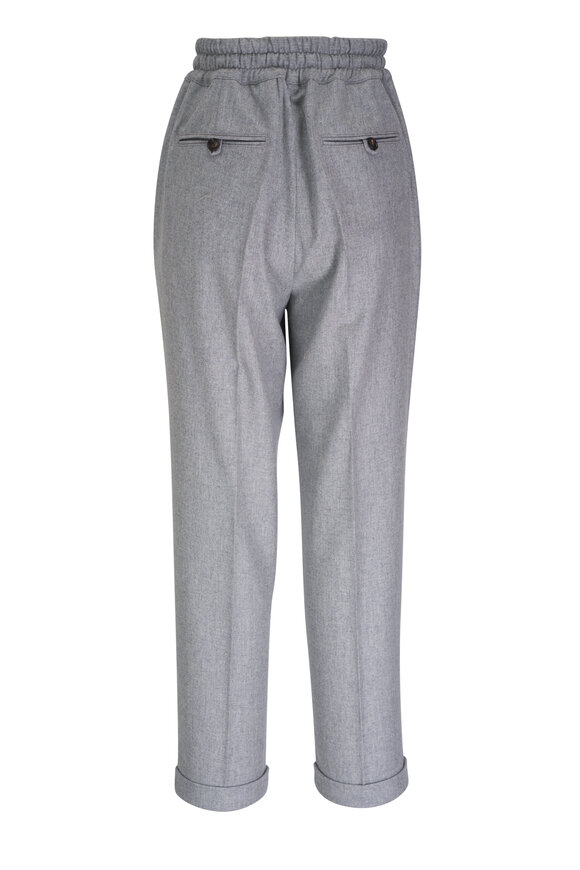 Kiton - Gray Wool Jogger