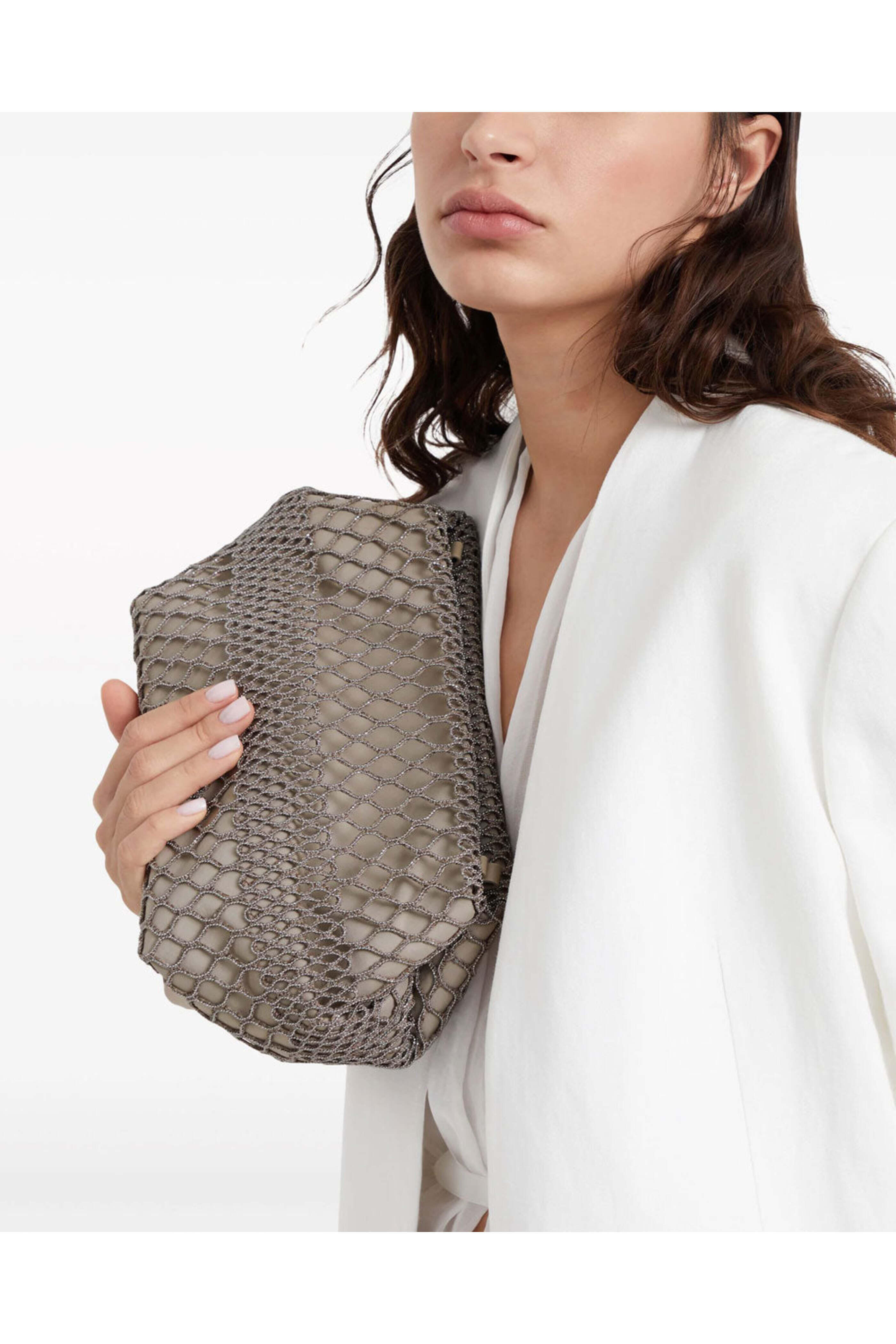ショルダーバッグ・ポシェット BRUNELLO CUCINELLI MONILE SHOULDER BAG Brunello Cucinelli - Black Leather Monili Trim Box Shoulder Bag