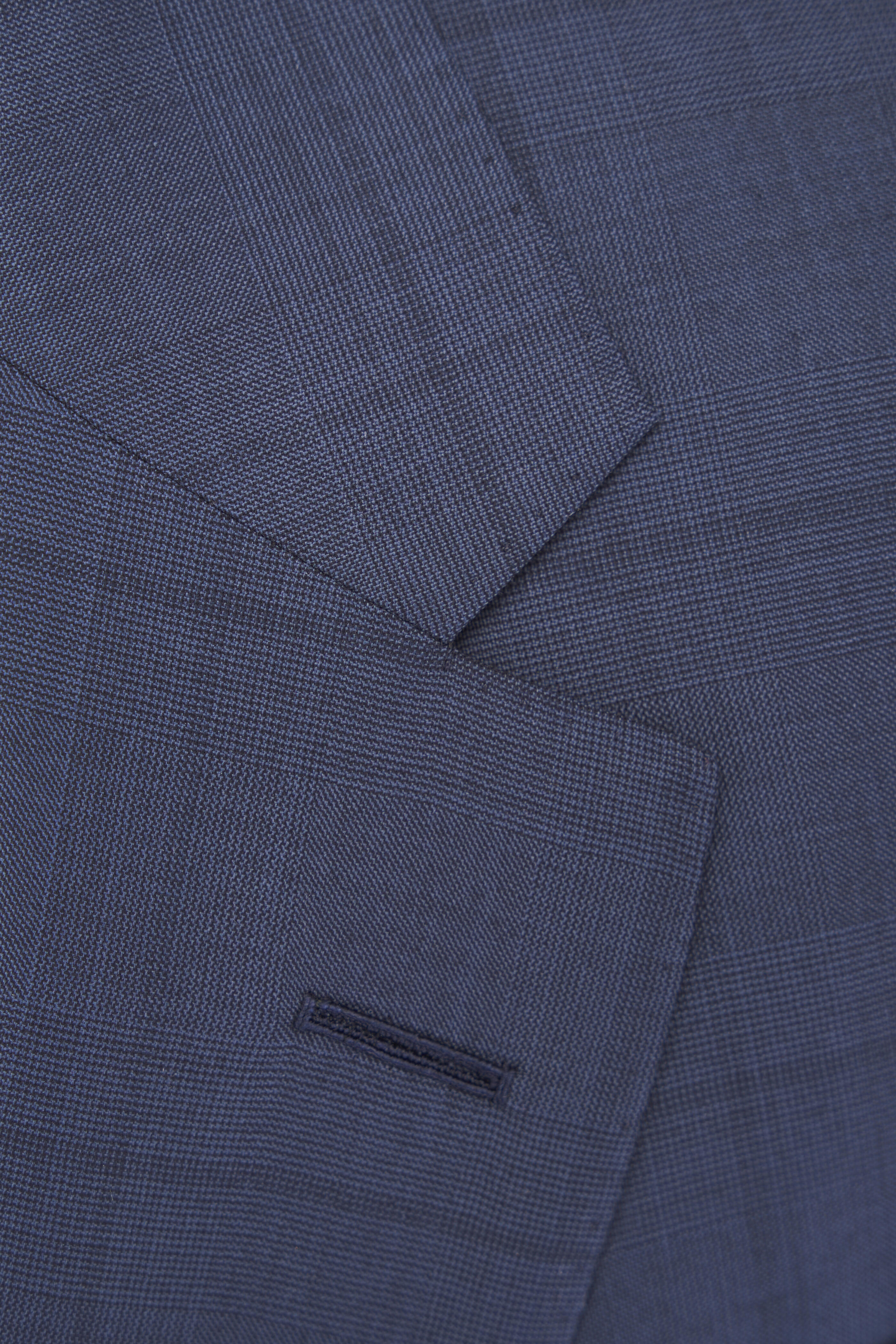 Zegna - Navy Blue Tonal Glen Plaid Couture Suit