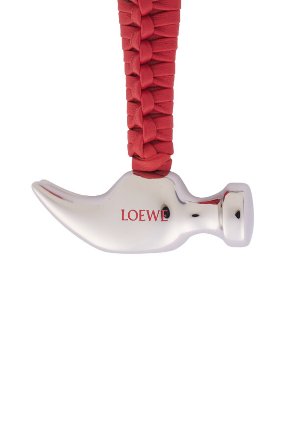 Loewe Red & Silver Hammer Bag Charm - view 2
