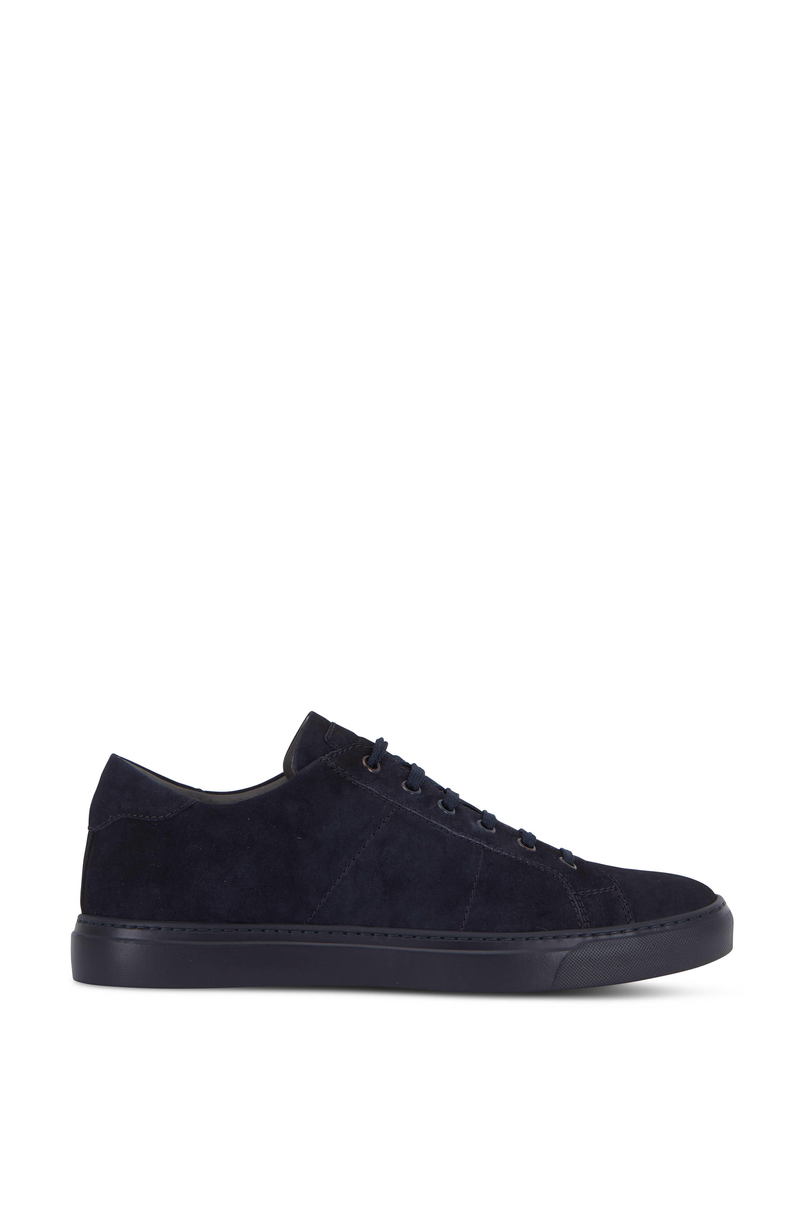 To Boot New York - Cordero Navy Blue Quilted Suede Sneaker