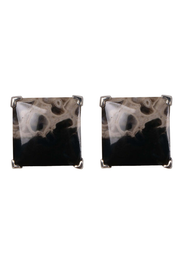 Spivey  Fossil Palm Root Cufflinks
