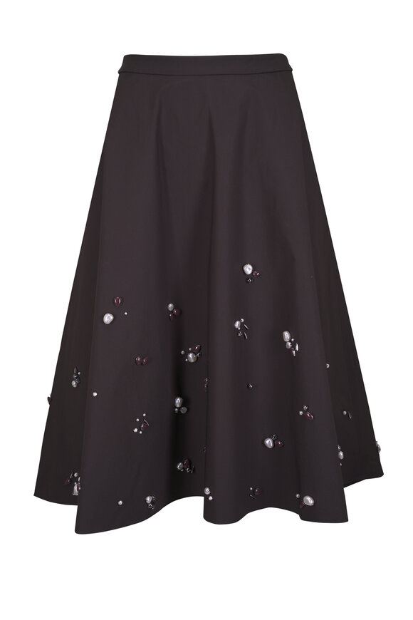 Zimmermann - Wonderland Spliced Stripe Floral Wrap Skirt