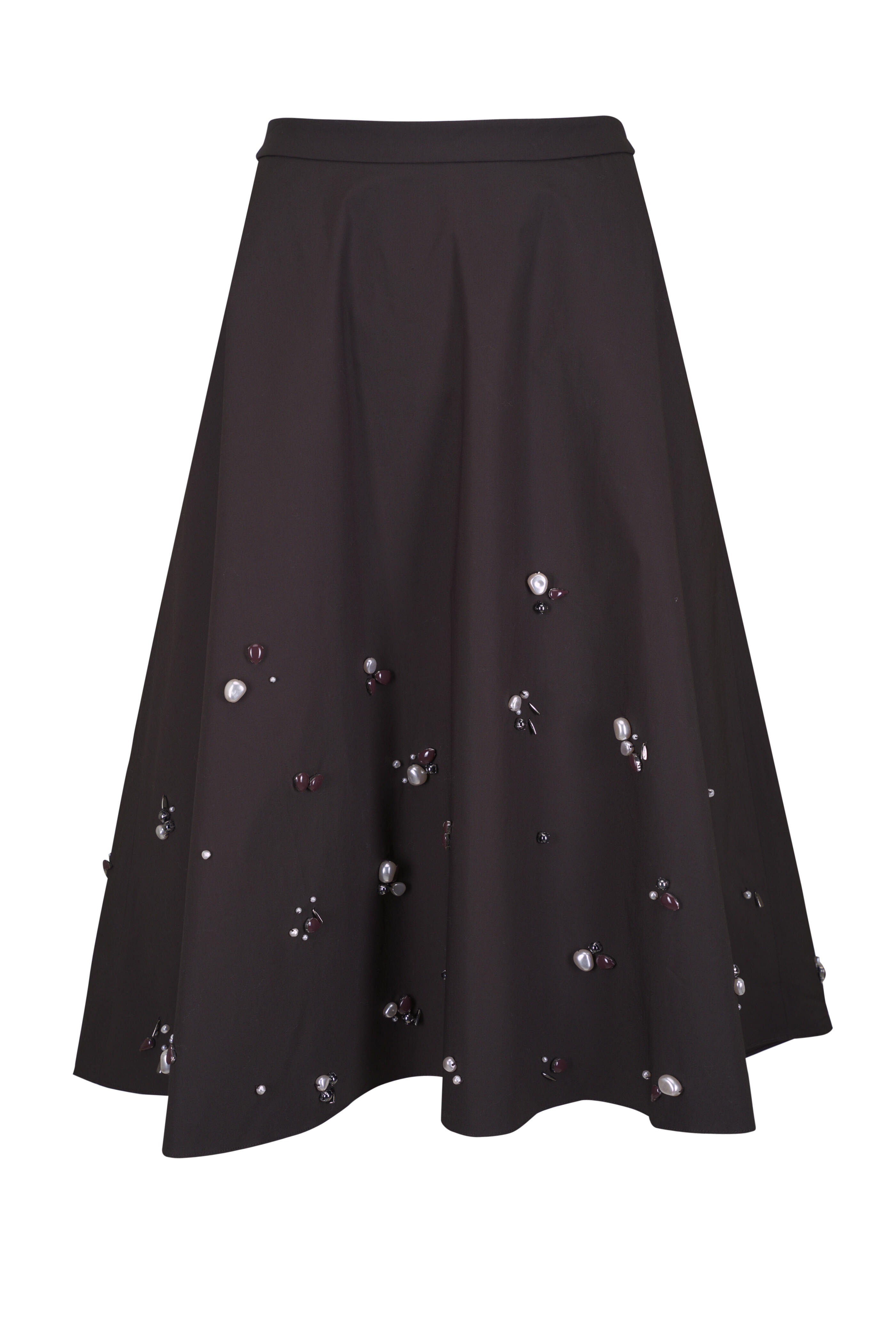 Dorothee Schumacher - Poplin Power Chocolate Brown Skirt