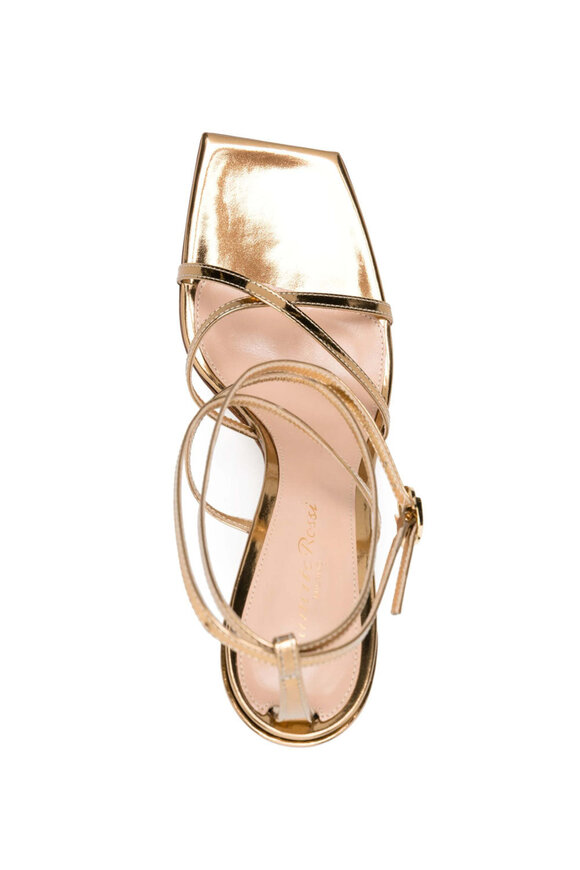 Gianvito Rossi Ludovica Metallic Sandal in Mekong - view 3