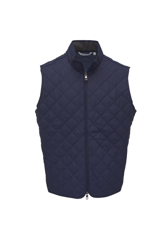 【Quilted Vest】 Night Blue Southern Tide Quilted Vest - Blue Night Size X- Small | eBay