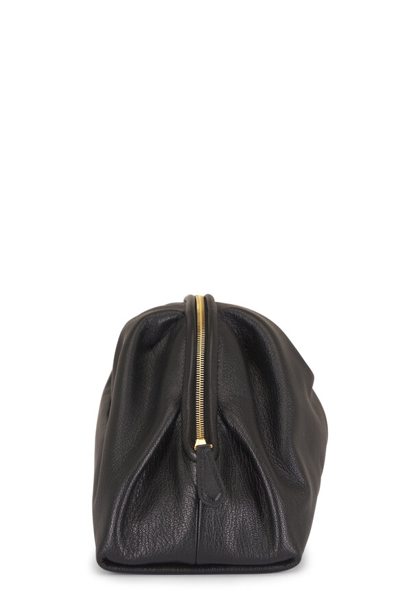The Row Charlotte Black Leather Clutch - view 3