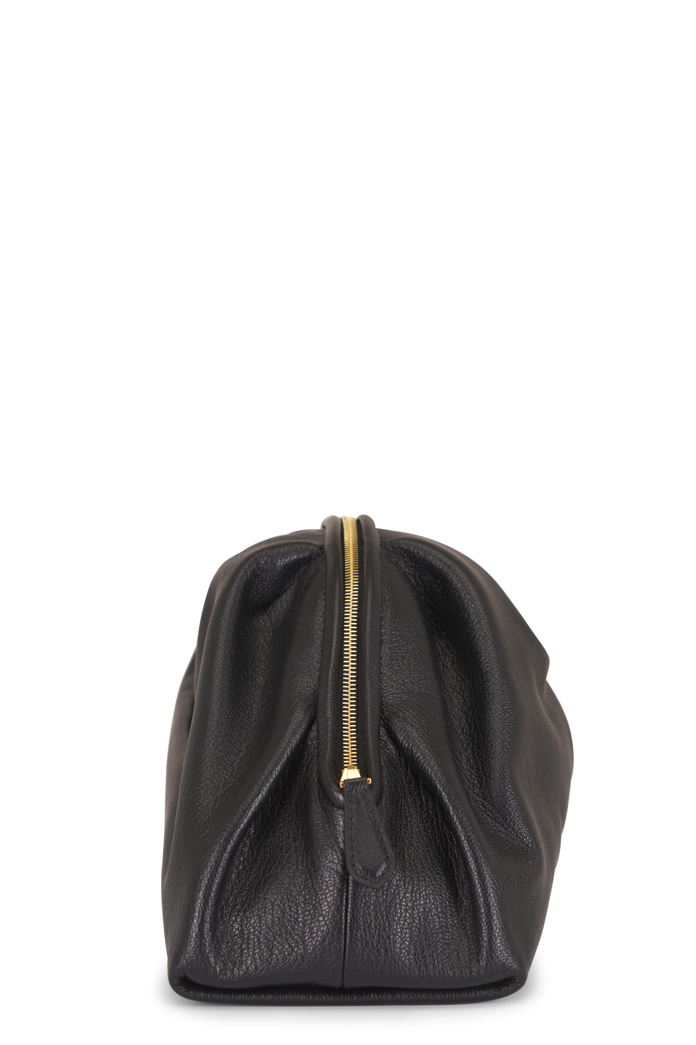 The Row - Charlotte Black Leather Clutch