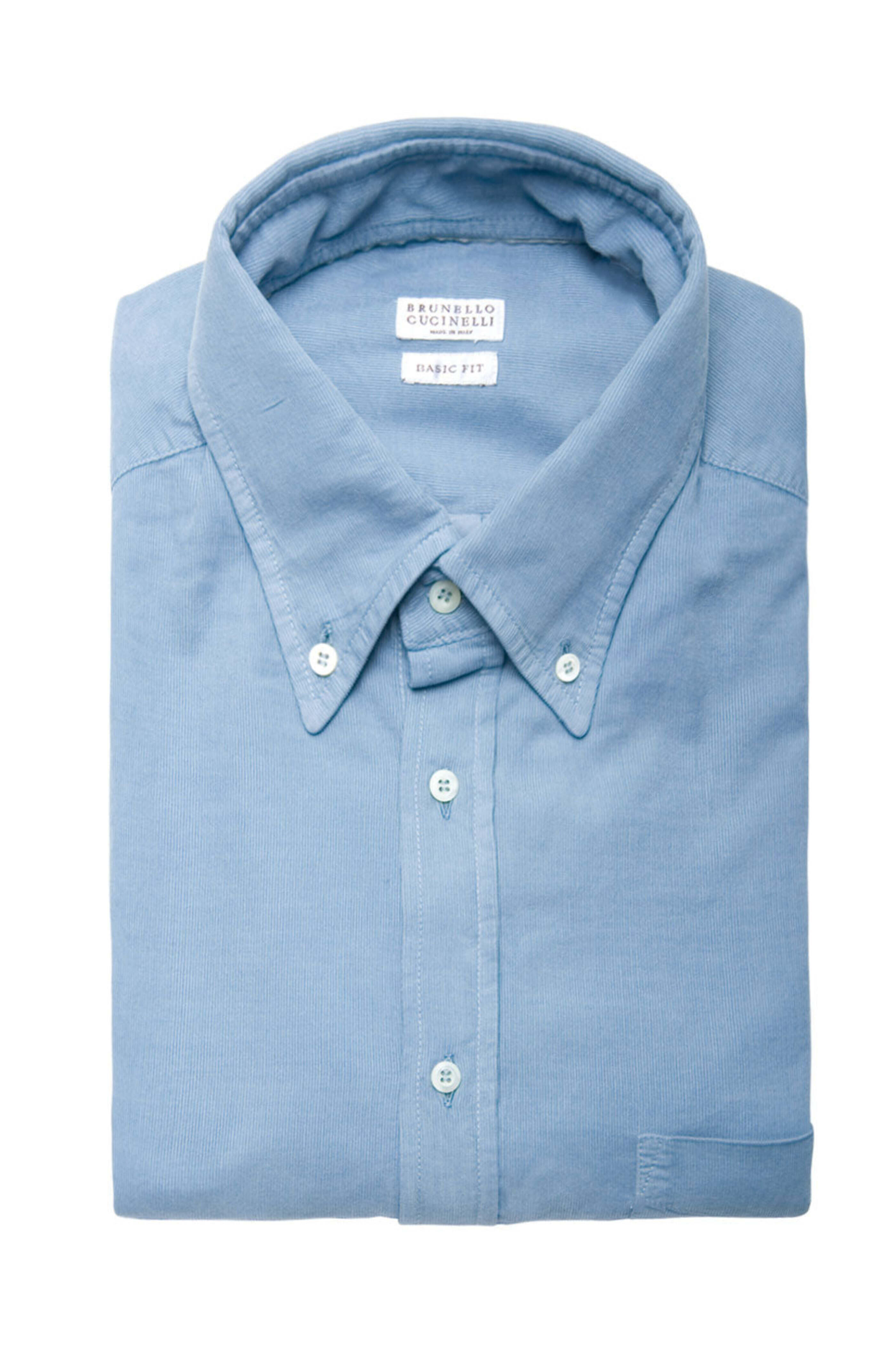 Brunello Cucinelli - Powder Blue Corduroy Sport Shirt