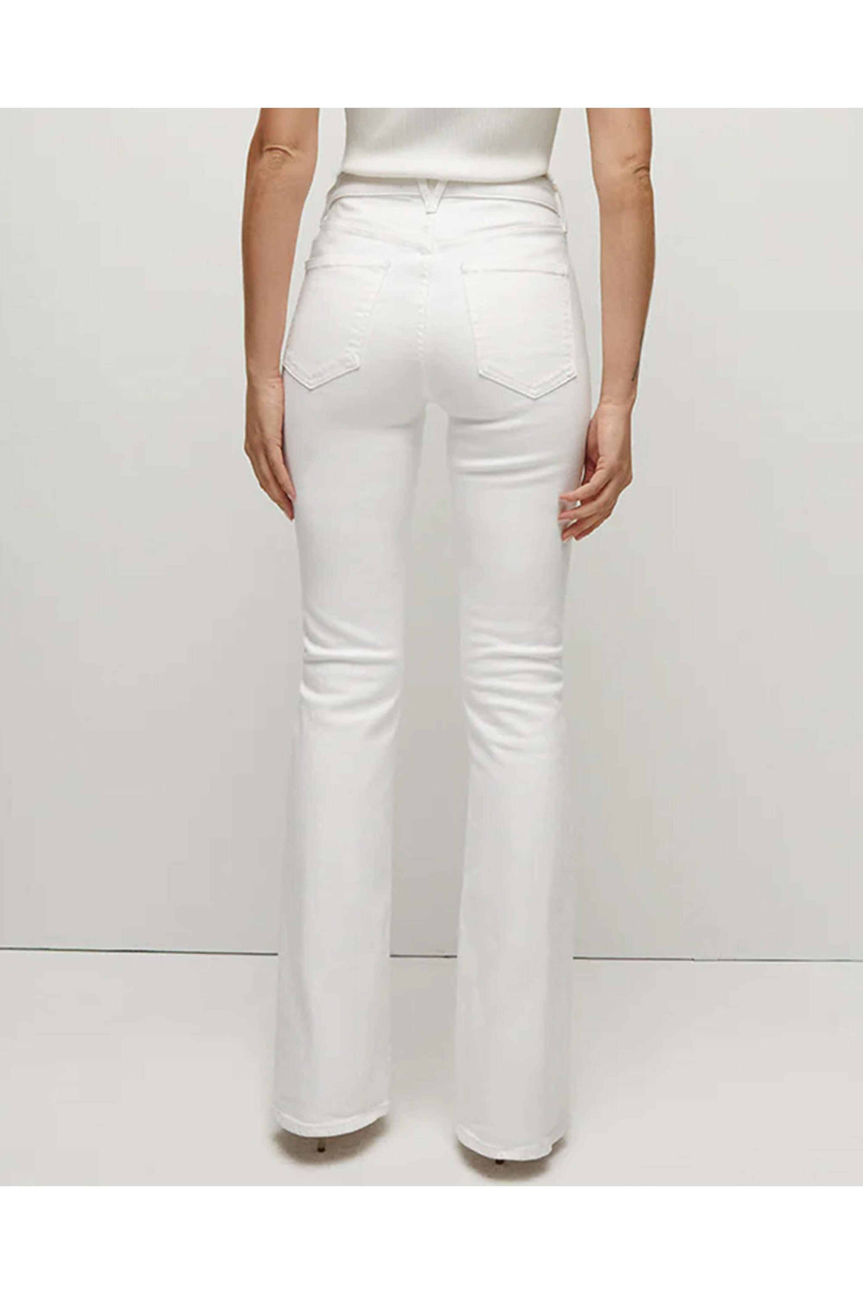 Veronica Beard - Beverly Skinny Flare Jean in White