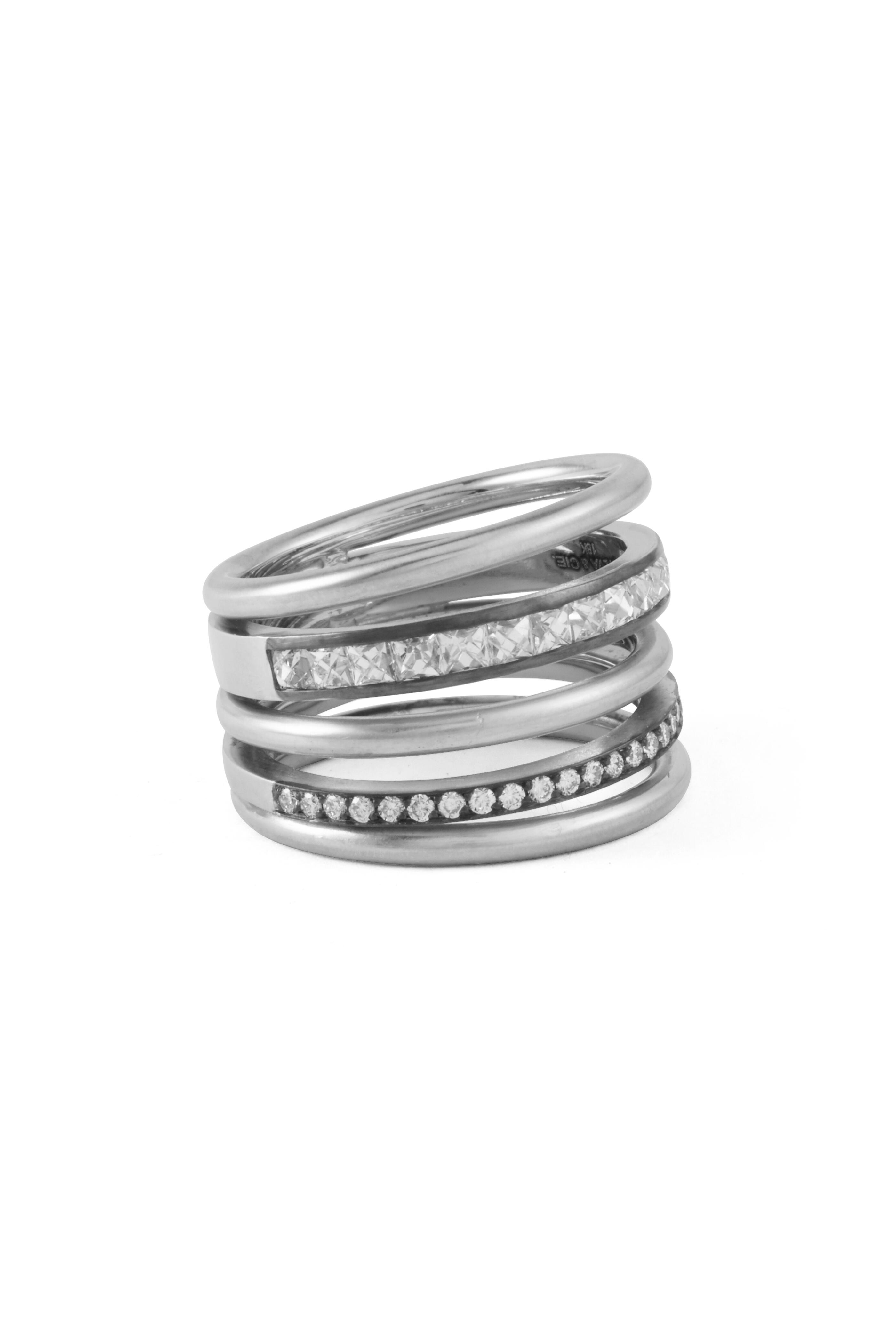 Sylva & Cie - Spiral French Cut Diamond Ring | Mitchell Stores