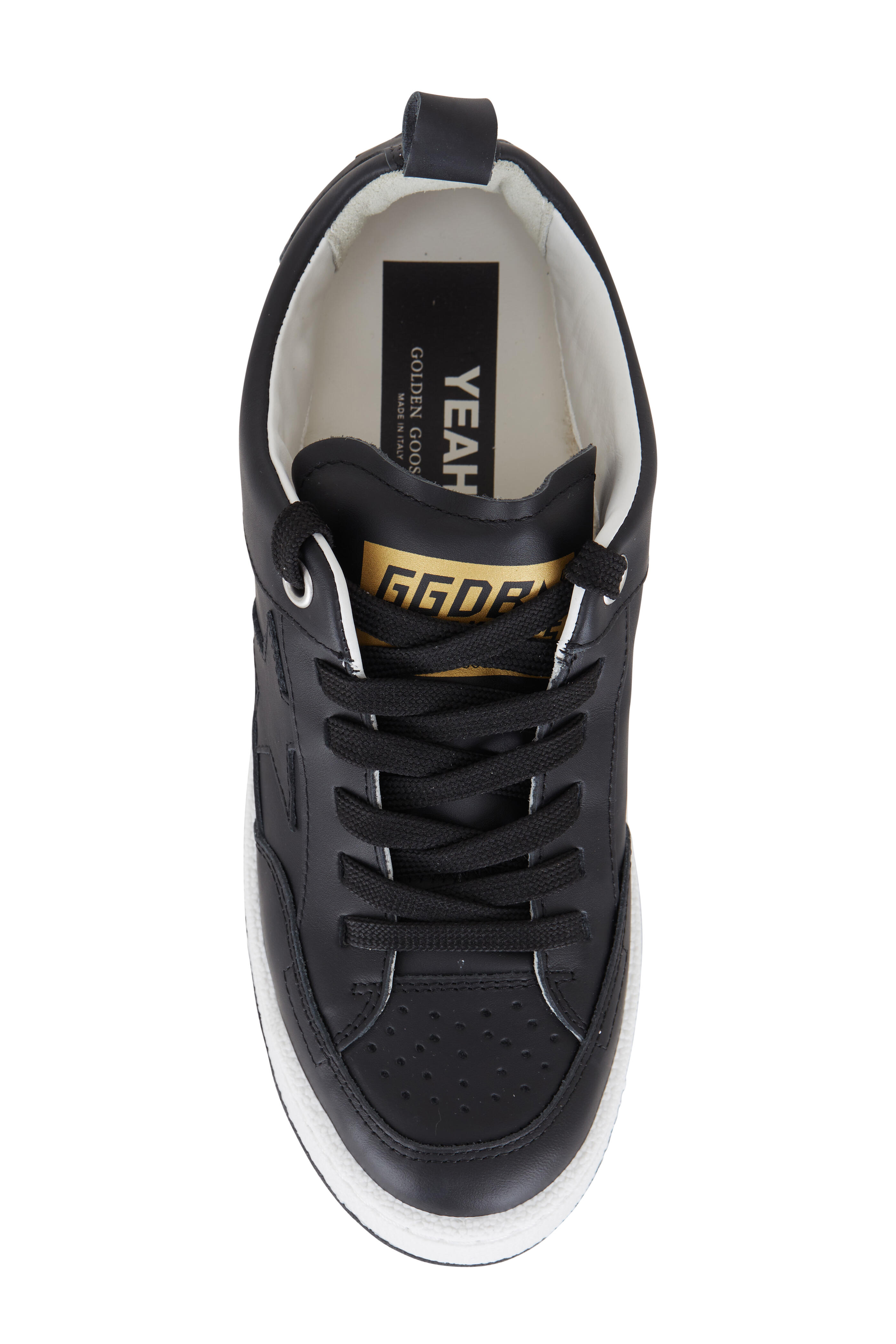 Golden Goose - Yeah! Black Leather Low-Top Sneaker