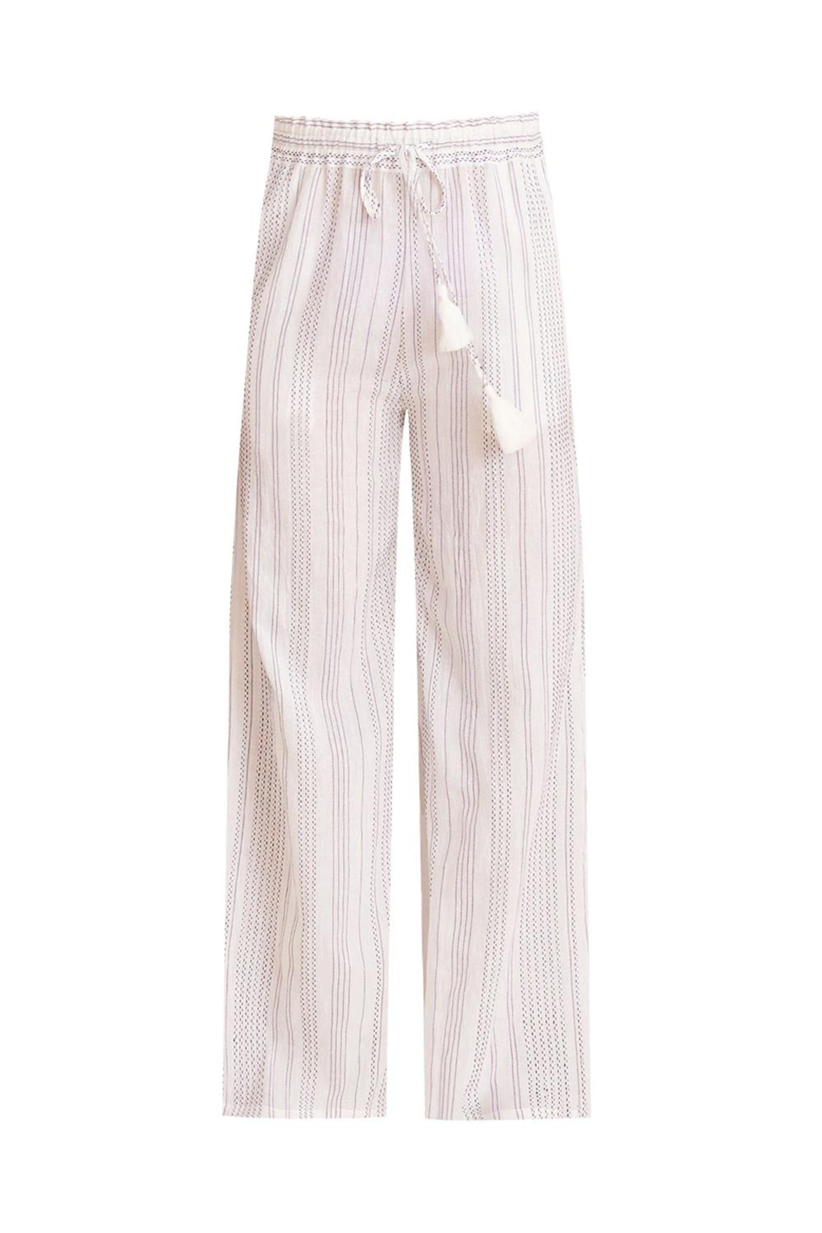 Veronica Beard - White and Navy Carmi Lounge Pant