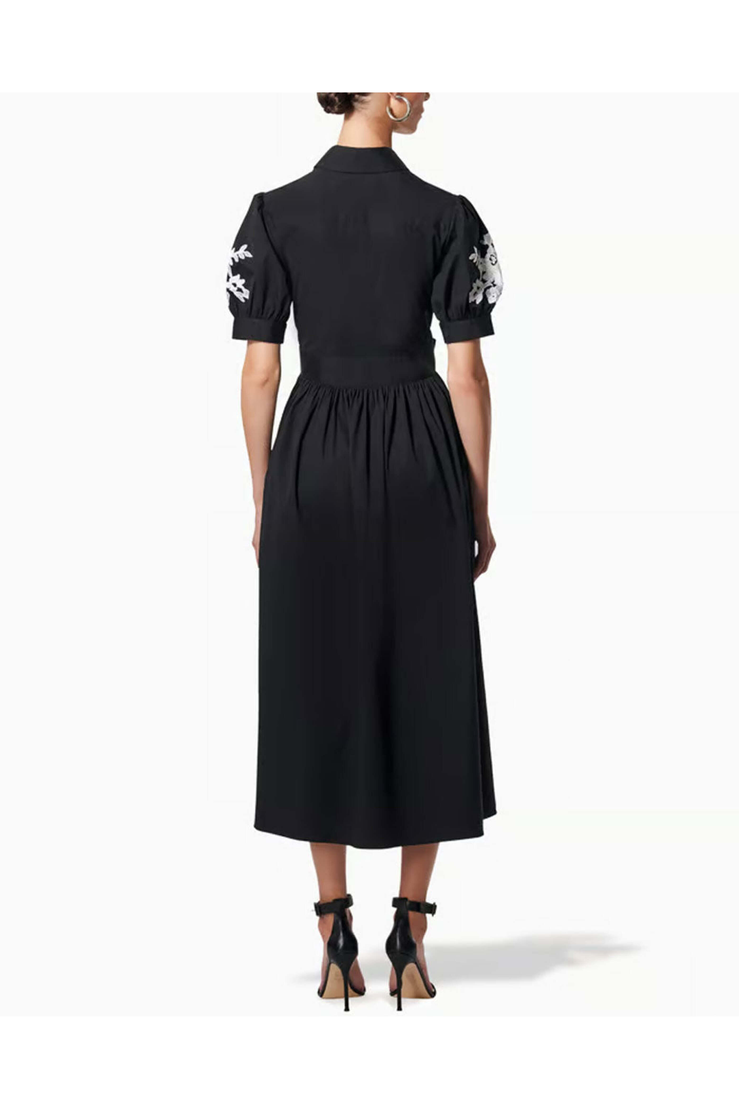 white wedding dress black lace FELIANA DRESS Woman black main image 0