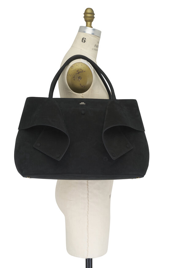 Totême Mercer Black Nubuck Leather Tote - view 5