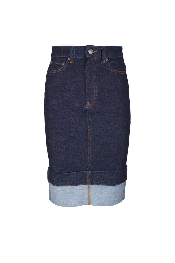 Khaite Kendra Benson Denim Skirt
