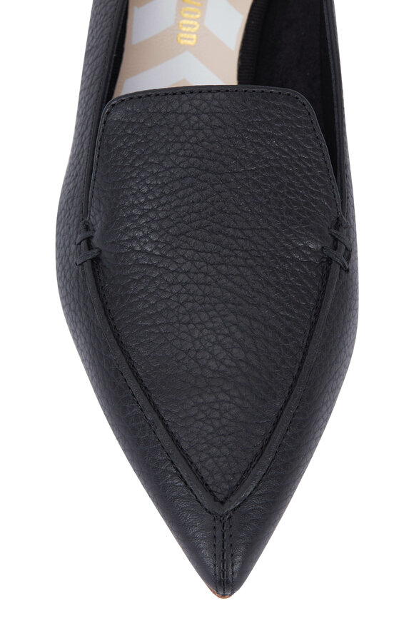 Nicholas Kirkwood - Beya Black Leather Pointed Flat