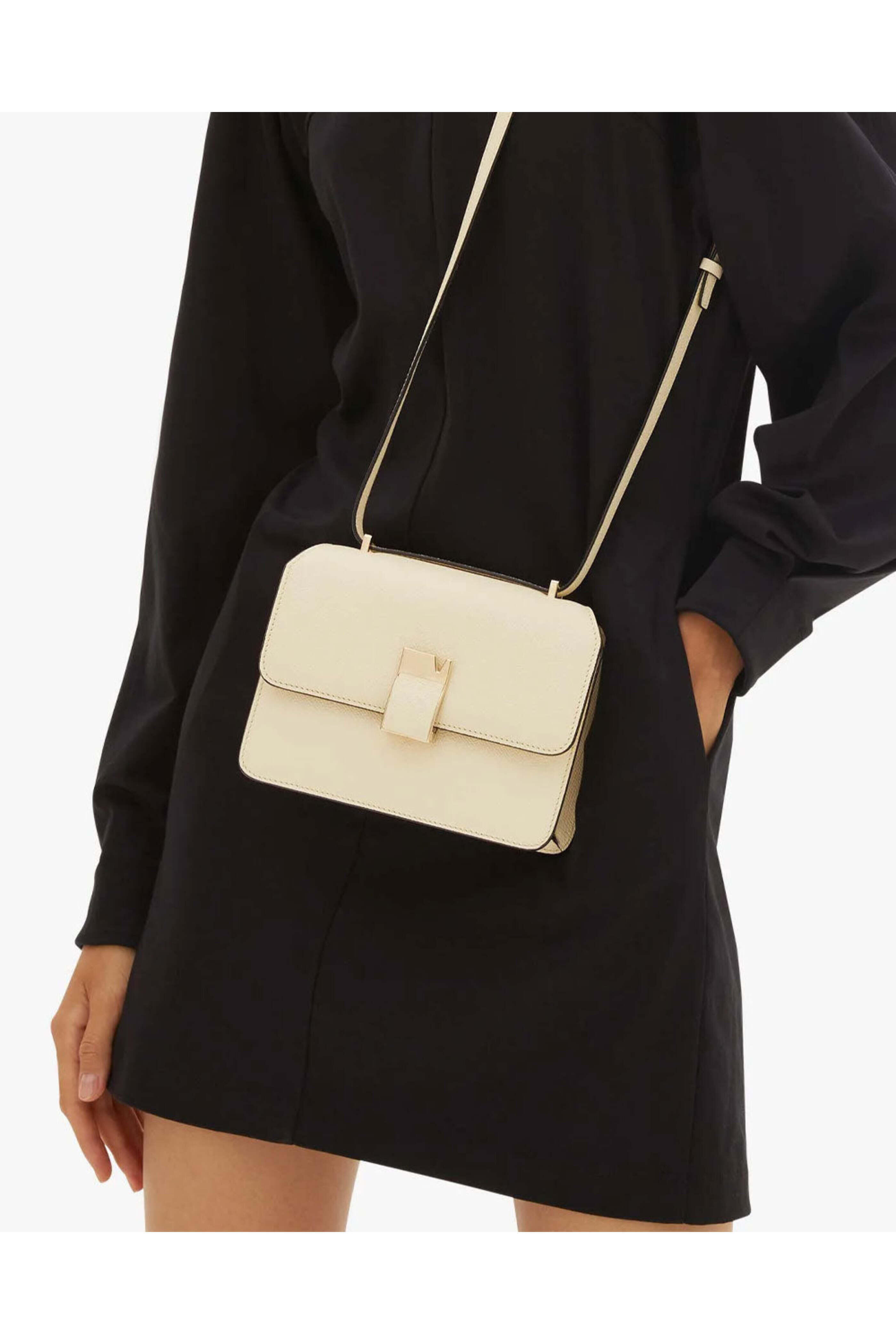 Valextra - Nolo Crossbody Mini Bag in Pergamena White