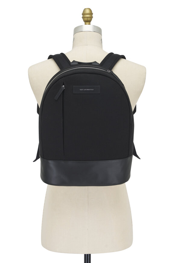 Want Les Essentiels - Kastrup Black Cotton Canvas Backpack