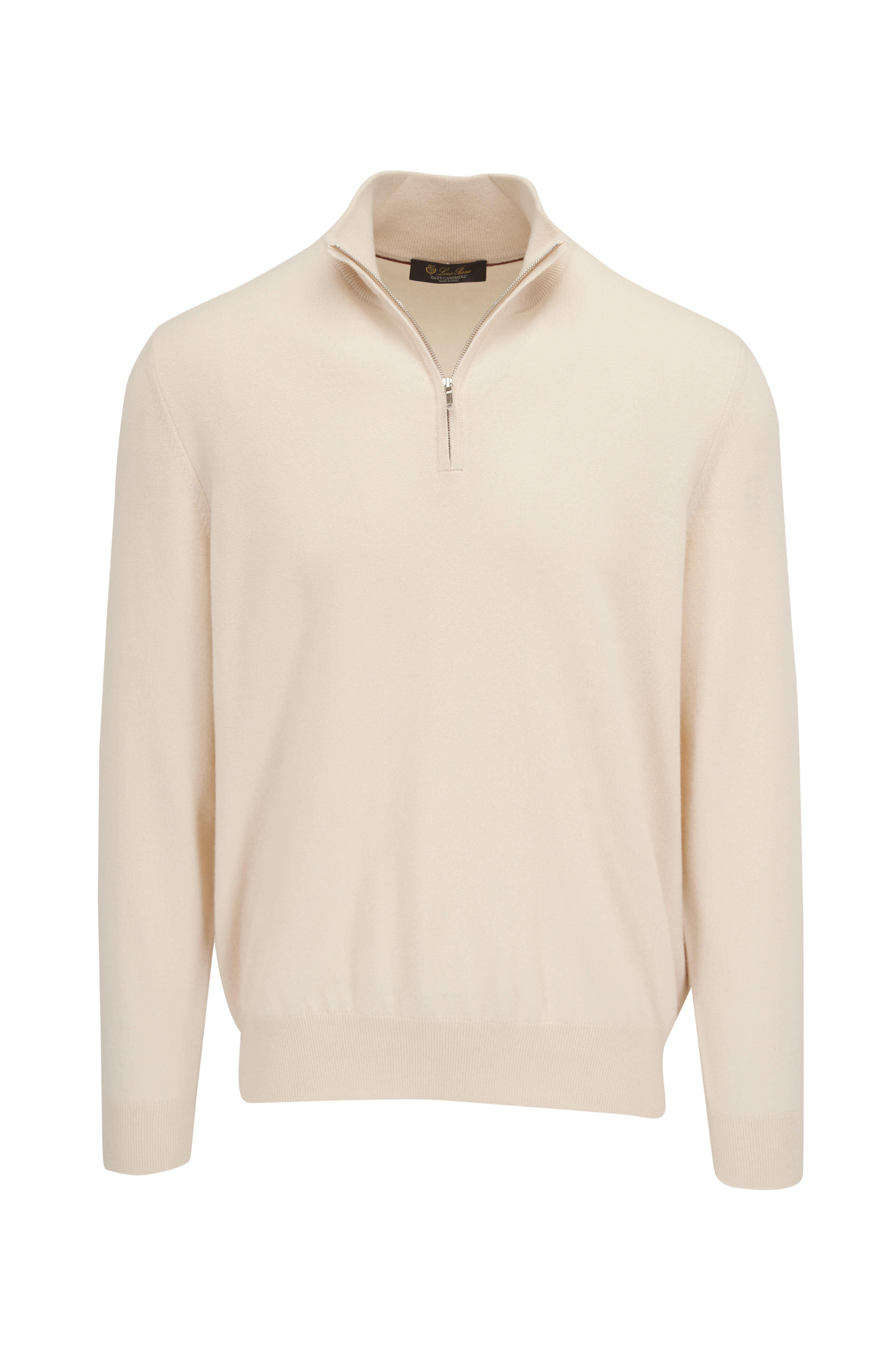 Loro Piana - Navy Baby Cashmere Quarter Zip Pullover