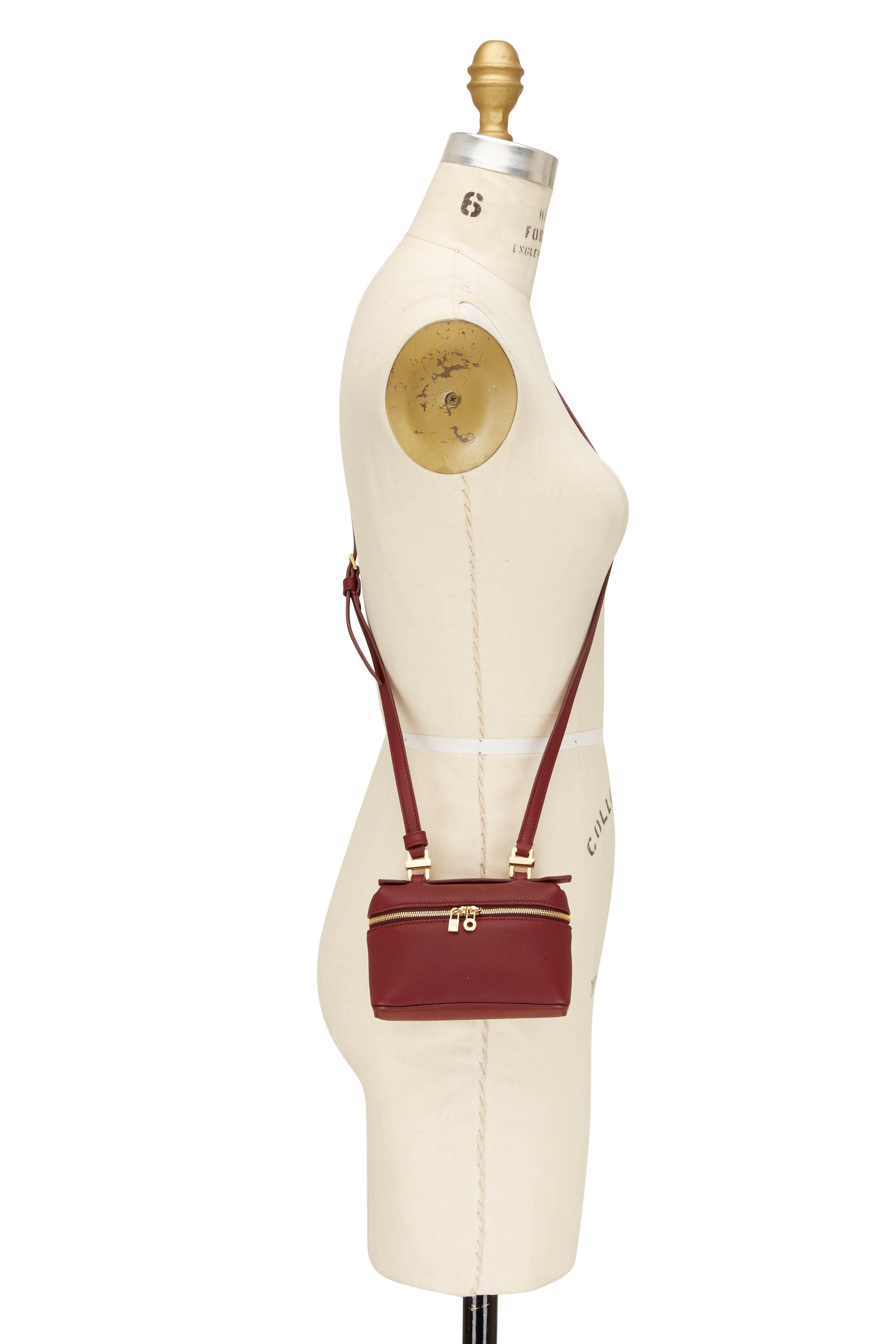 Loro Piana - Rust Zip Top Handle Leather Crossbody