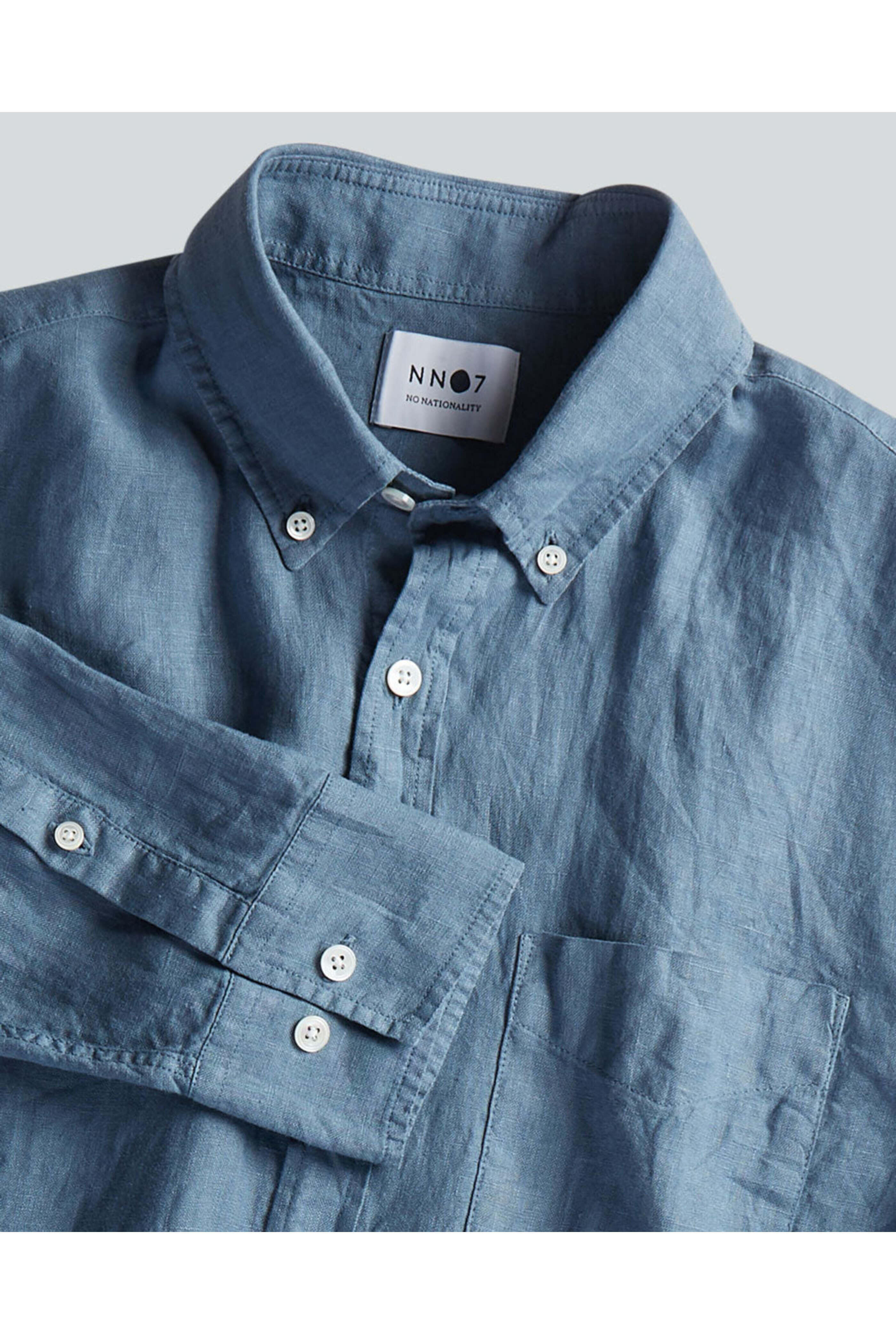 Nn07 - Levon Shirt in Swedish Blue