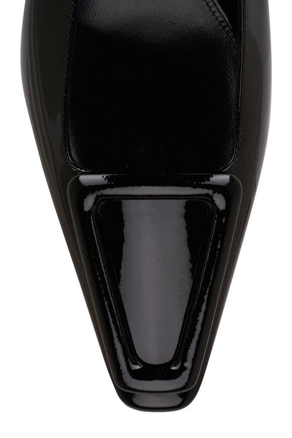 Saint Laurent - Tom Black Patent Leather Slingback Pump, 60mm