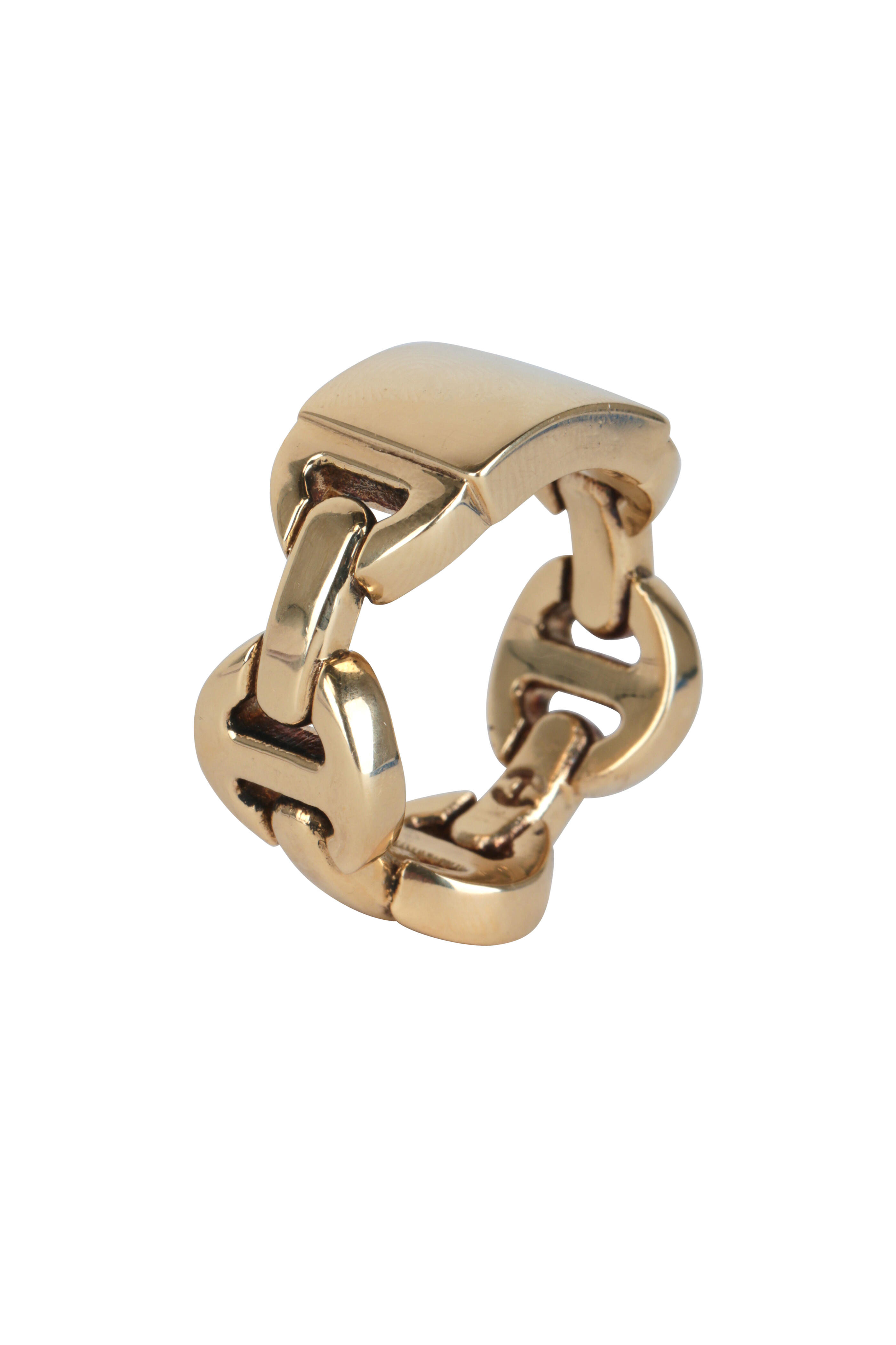 Hoorsenbuhs - 18K Yellow Gold Classic Monogram Tri Link Ring