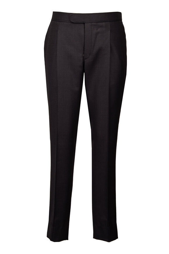 Brioni Melbourne Black Wool Dress Pant - view 1