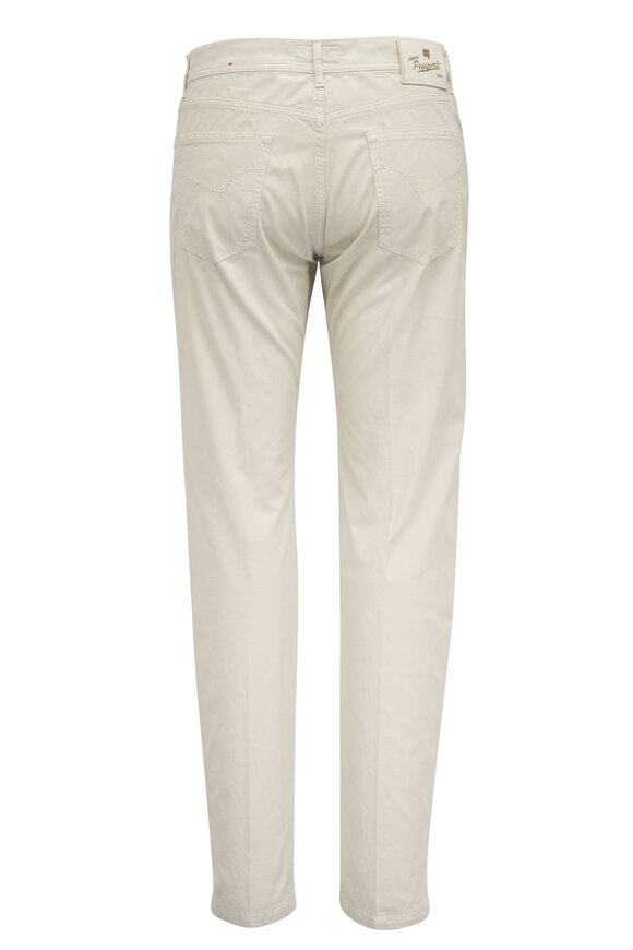 Marco Pescarolo Beige Supima Cotton Five Pocket Pant - view 3