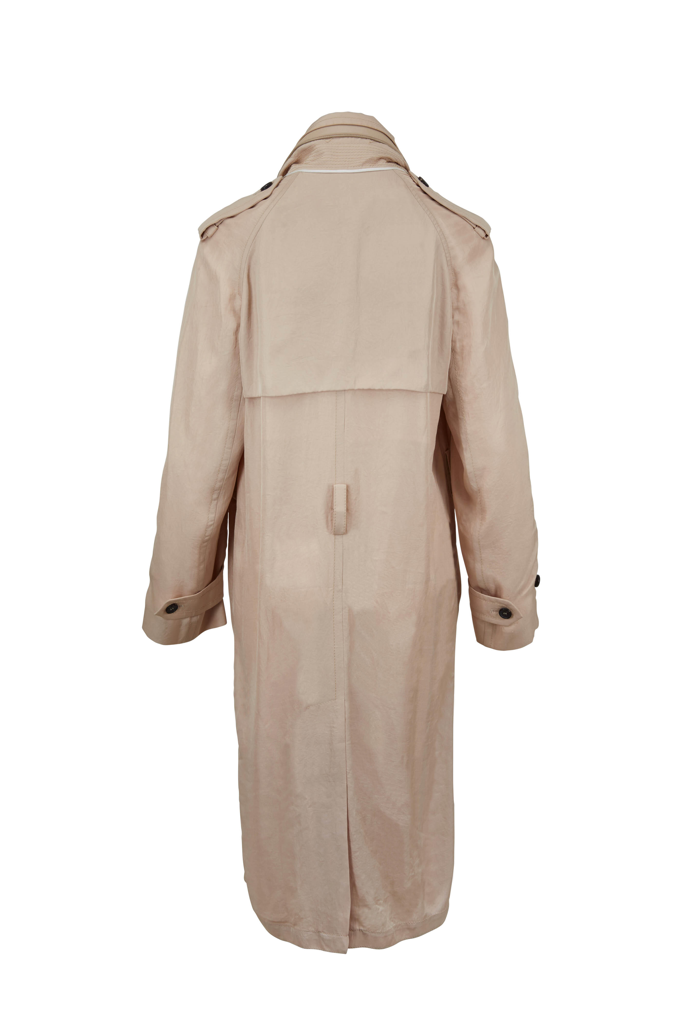 Tom Ford - Beige Double-Breasted Belted Trench Coat