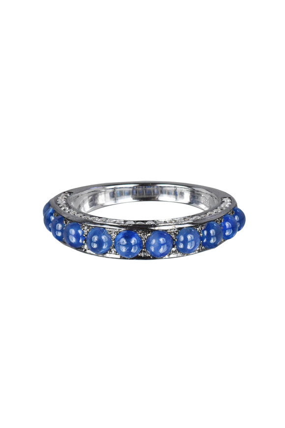 Nam Cho - 18K White Gold Blue Sapphire Band Ring