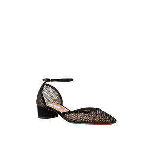 AQUAZZURA ブラックレザー ミュール Aquazzura Divine 50MM Leather Mules | Saks Fifth Avenue