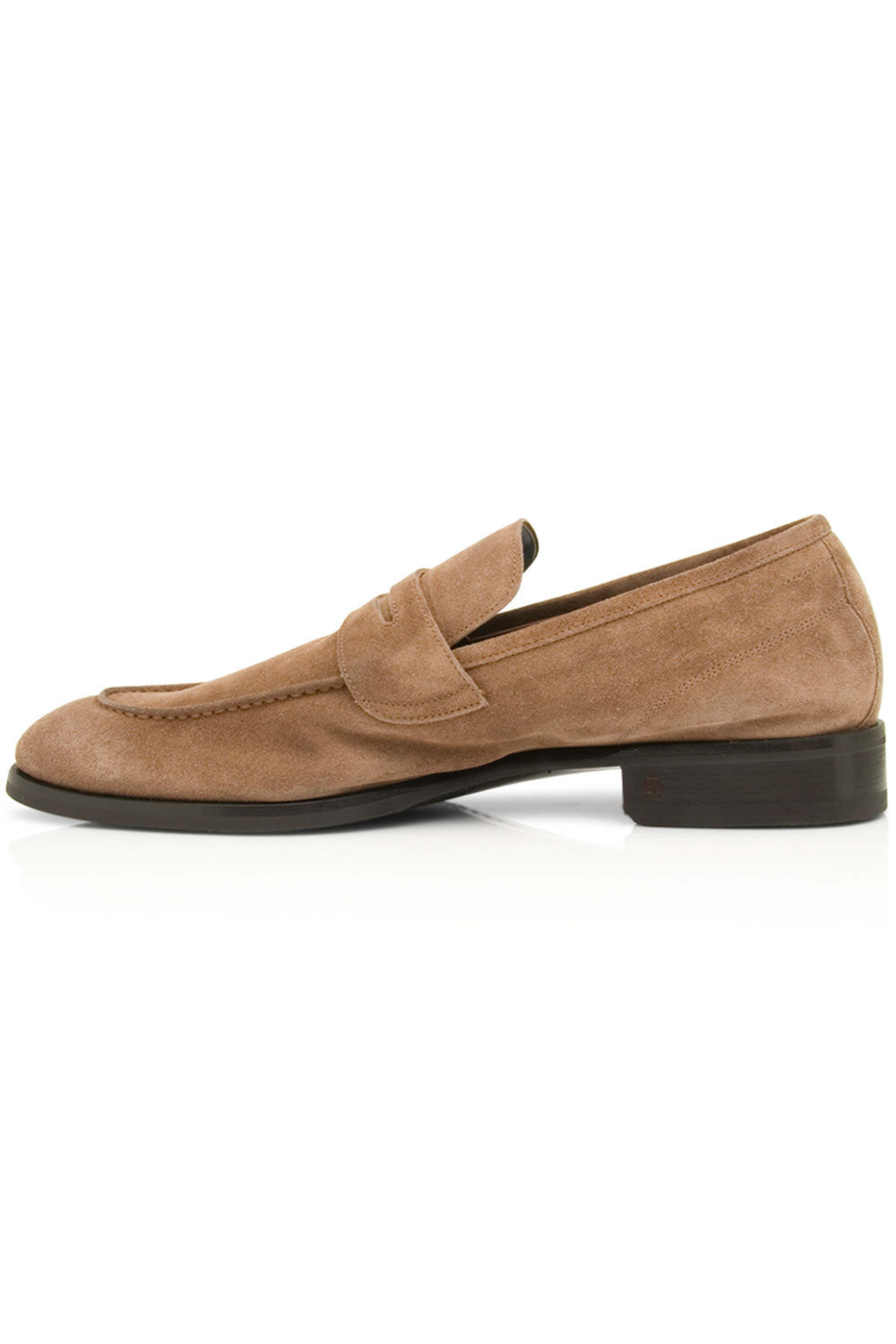 Scarpe di Bianco - Brera Suede Loafer in Farro