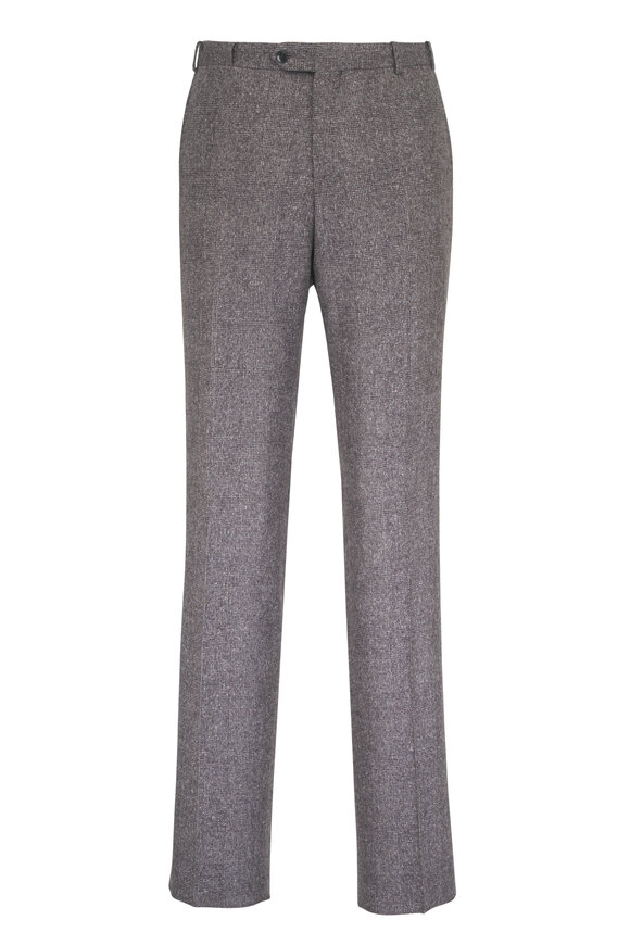 Atelier Munro Taupe Check Silk & Wool Suit - view 4