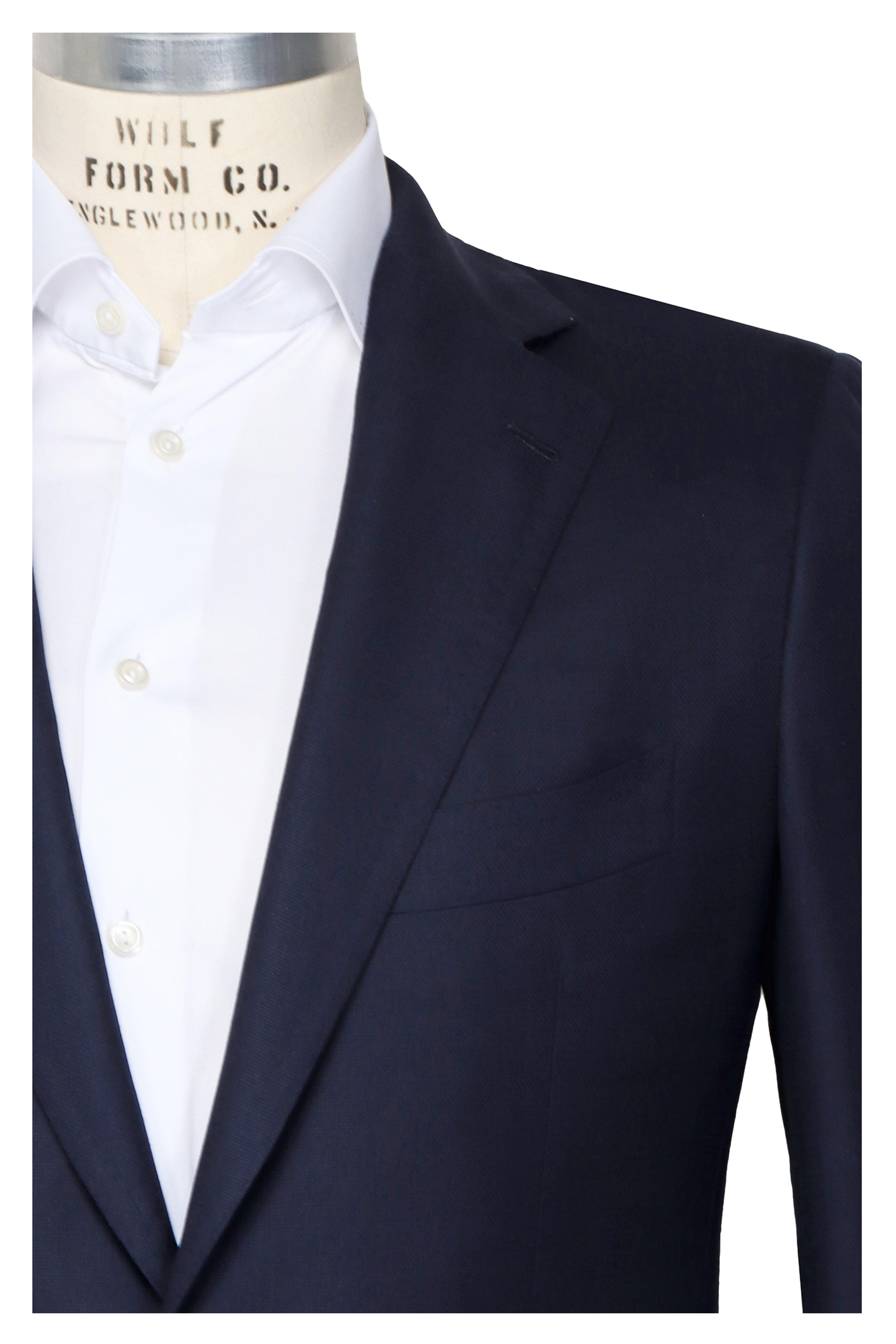 Cesare Attolini - Navy Blue Wool Sportcoat - view 1
