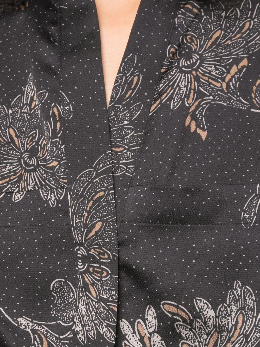 Vince - Coastal Blue Floral Silk Sleeveless Jumpsuit