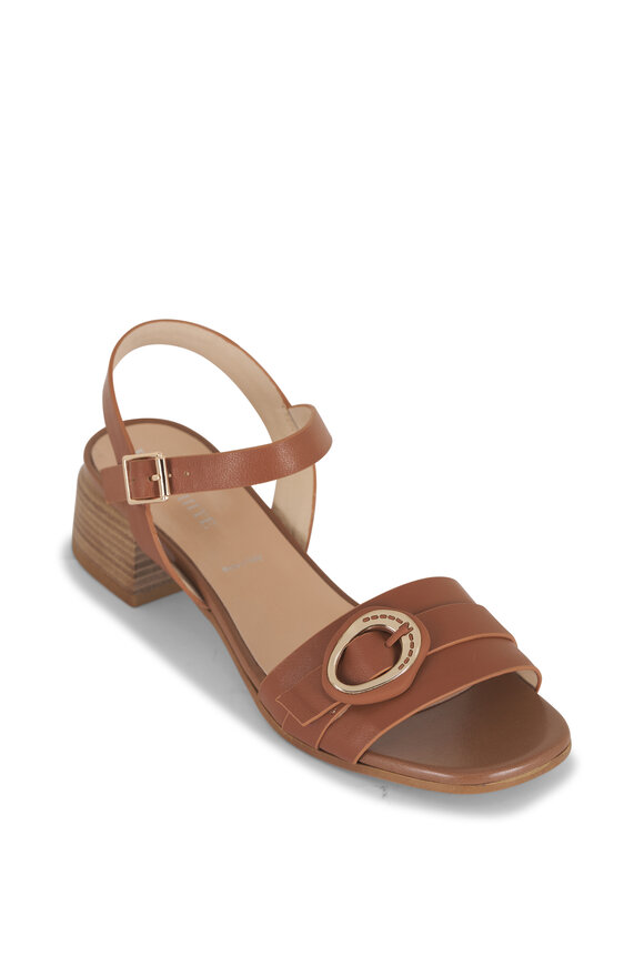 Ron White Seraphina Brown Leather Sandal, 45mm
