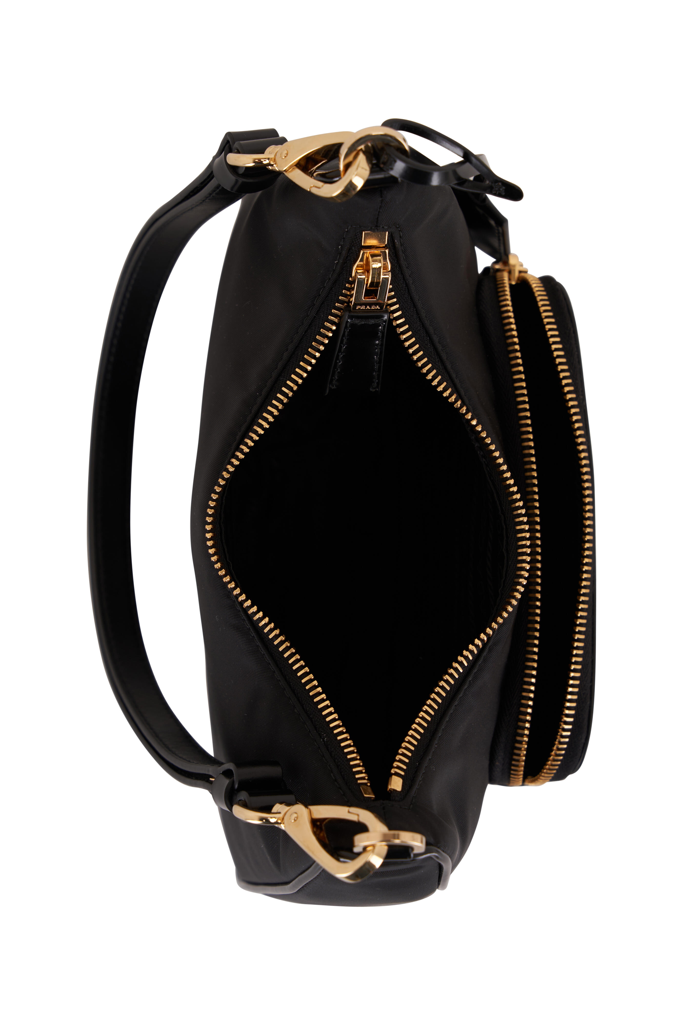 Prada - Mini Re-Nylon & Brushed Leather Shoulder Bag