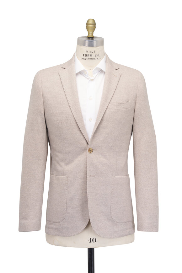 Maurizio Baldassari Light Brown Wool Jersey Sportcoat - view 4