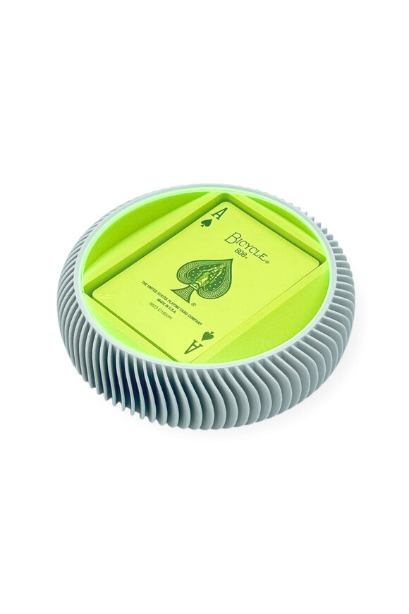 Luxe Dominoes La Redonda Neon Green Round Card Deck