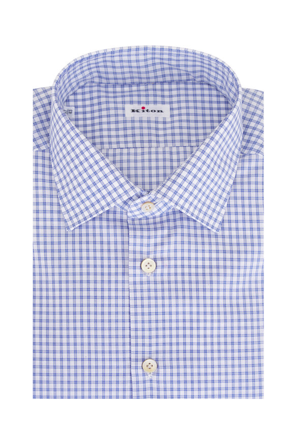 Kiton - Burgundy Bengal Stripe Sport Shirt | Mitchell Stores