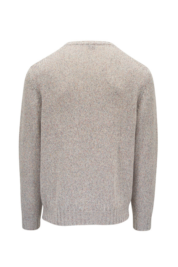 Fedeli - Oat Linen & Cashmere Crewneck Sweater