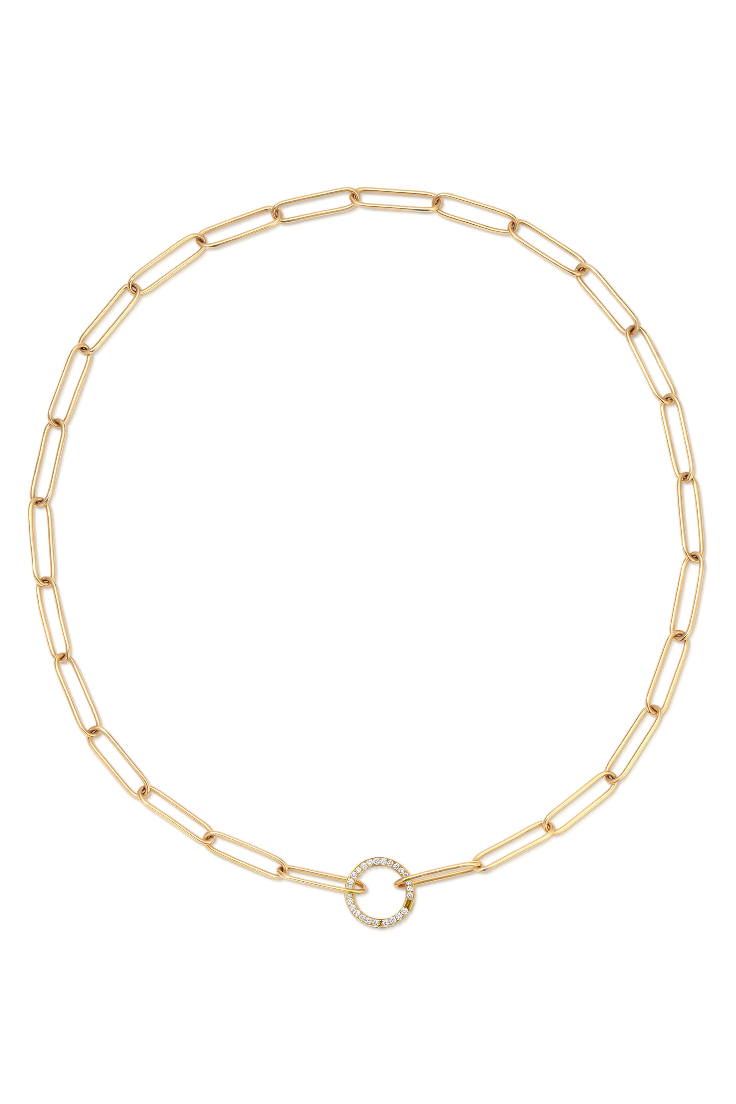 Jenna Blake - 18k Yellow Gold Diamond Chain Necklace - view 2