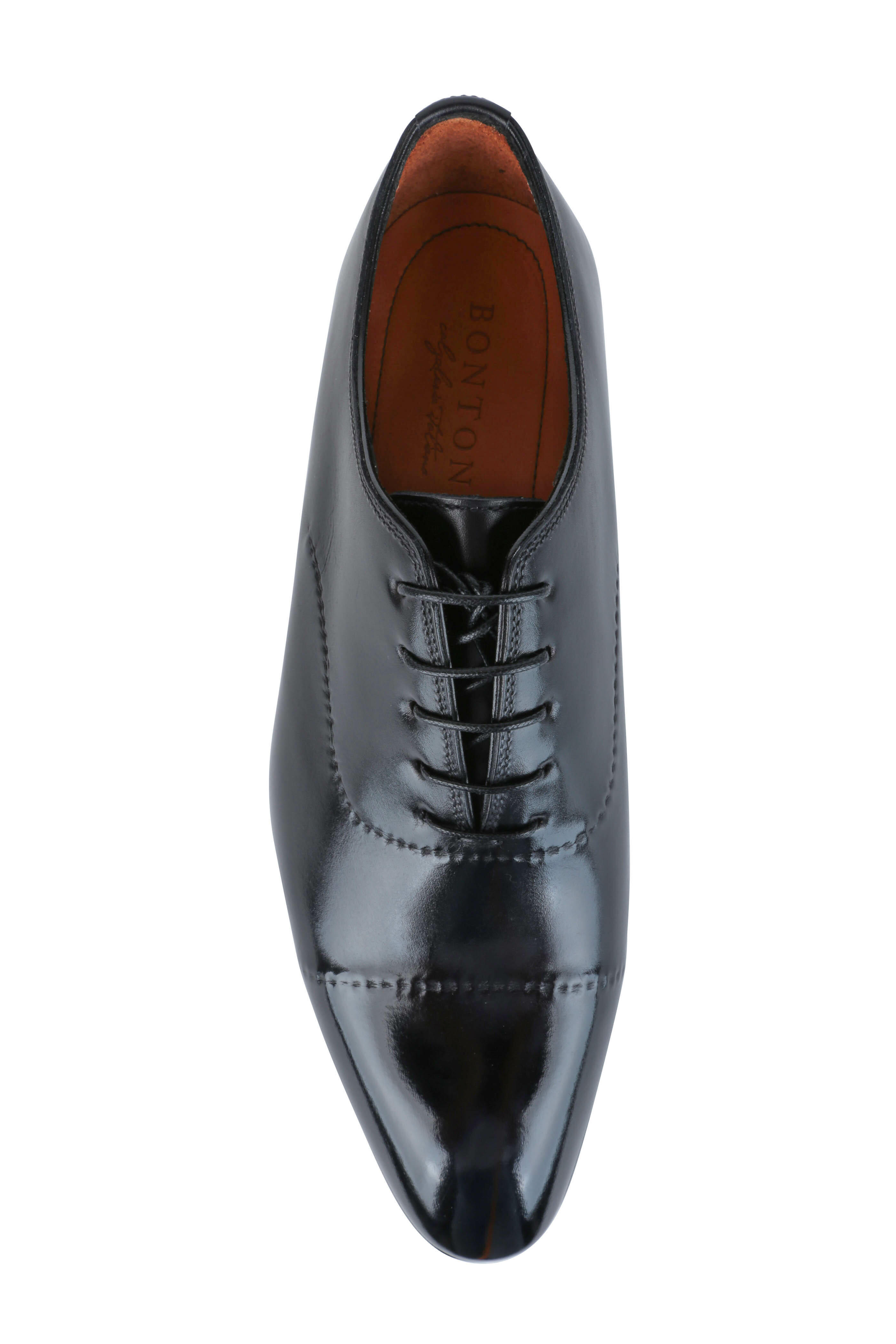 Bontoni - Vittorio Black Leather Dress Shoe