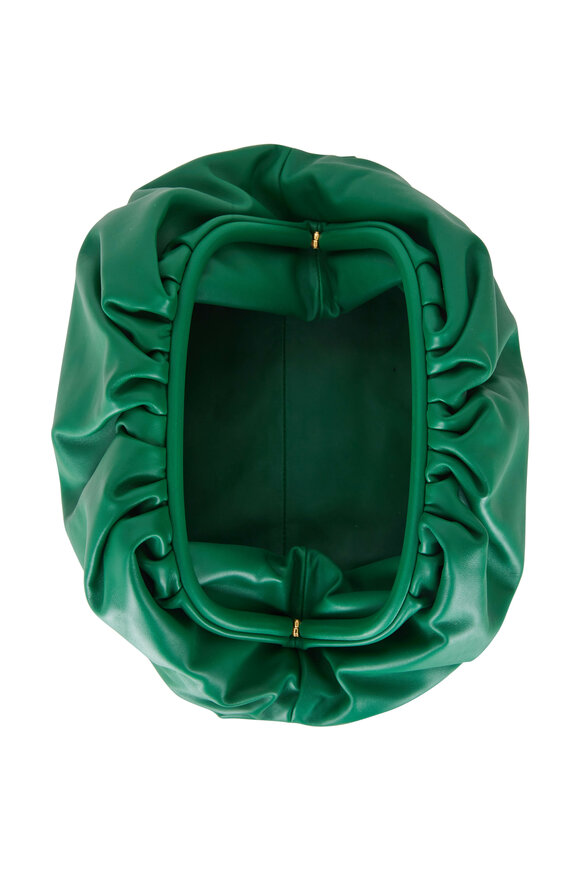 Bottega Veneta - The Pouch Racing Green Leather Large Clutch
