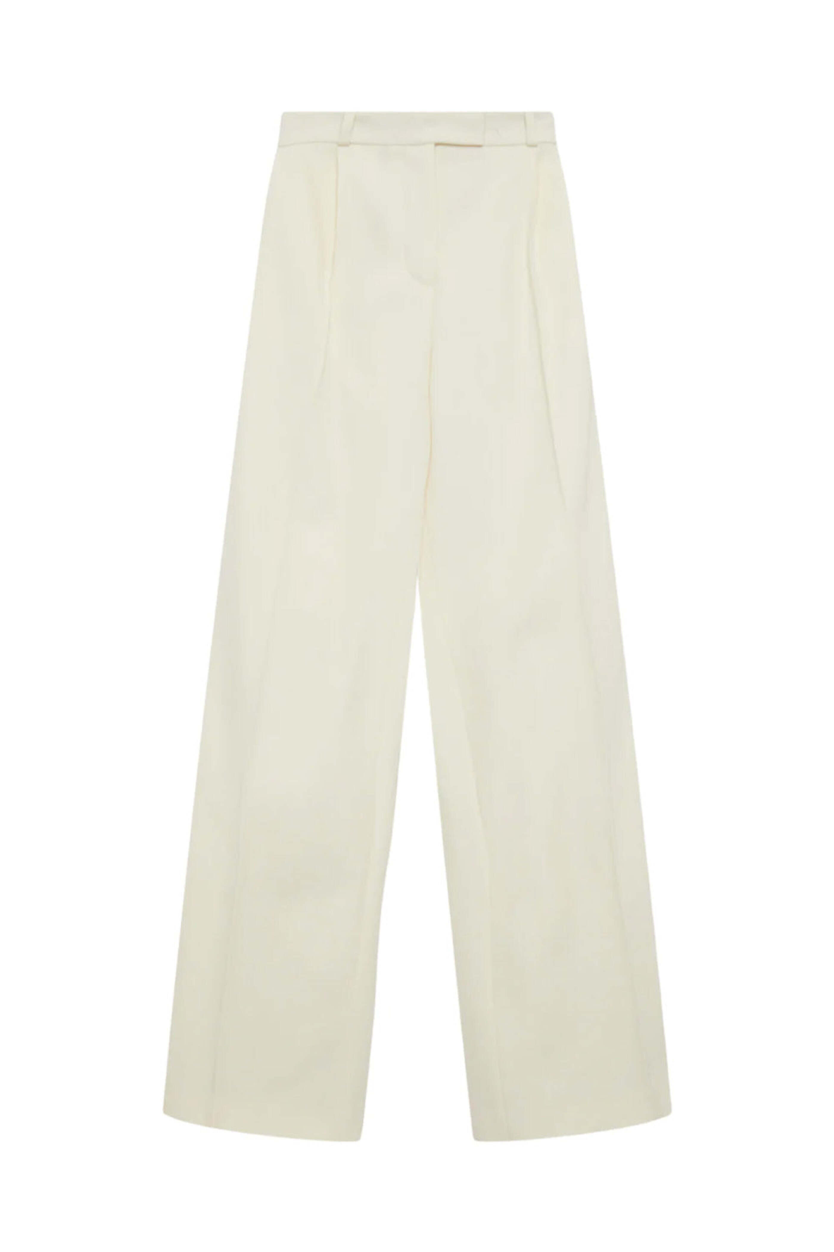 Simkhai - Eggshell Novia Pleated Straight Leg Pant