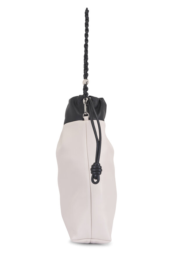Loewe Flamenco Black & Light Ghost Leather Tote - view 5